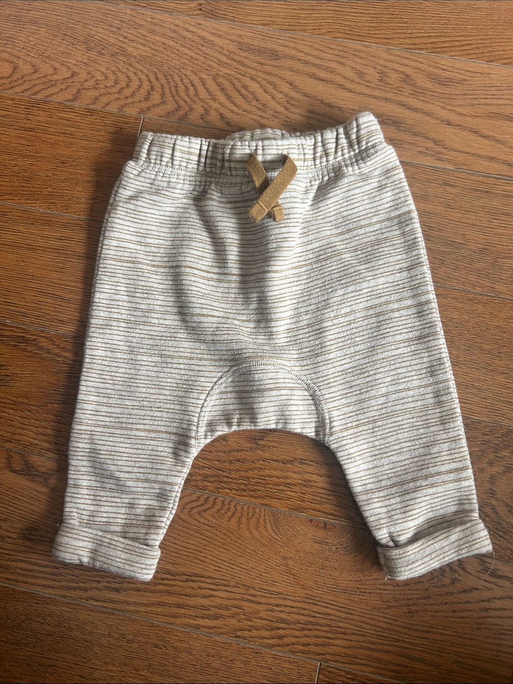 George Beige Striped Baby Jogger Pants